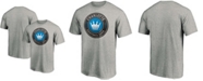 Fanatics Men's Heathered Gray Charlotte FC Primary Logo Team T-shirt